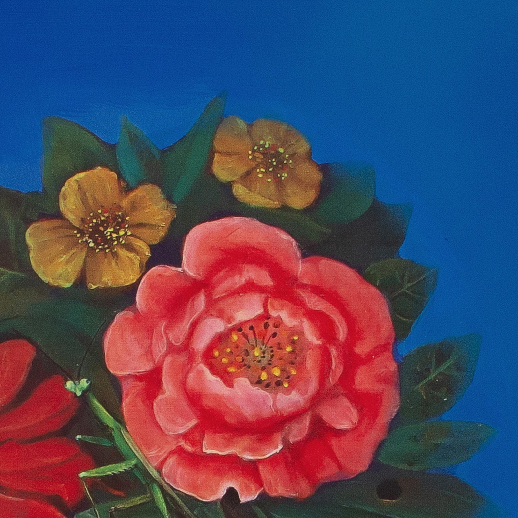 Ritratto botanico di Camelia - 2024, Stampa UV su Dibond, Figurativo contemporaneo in vendita 3