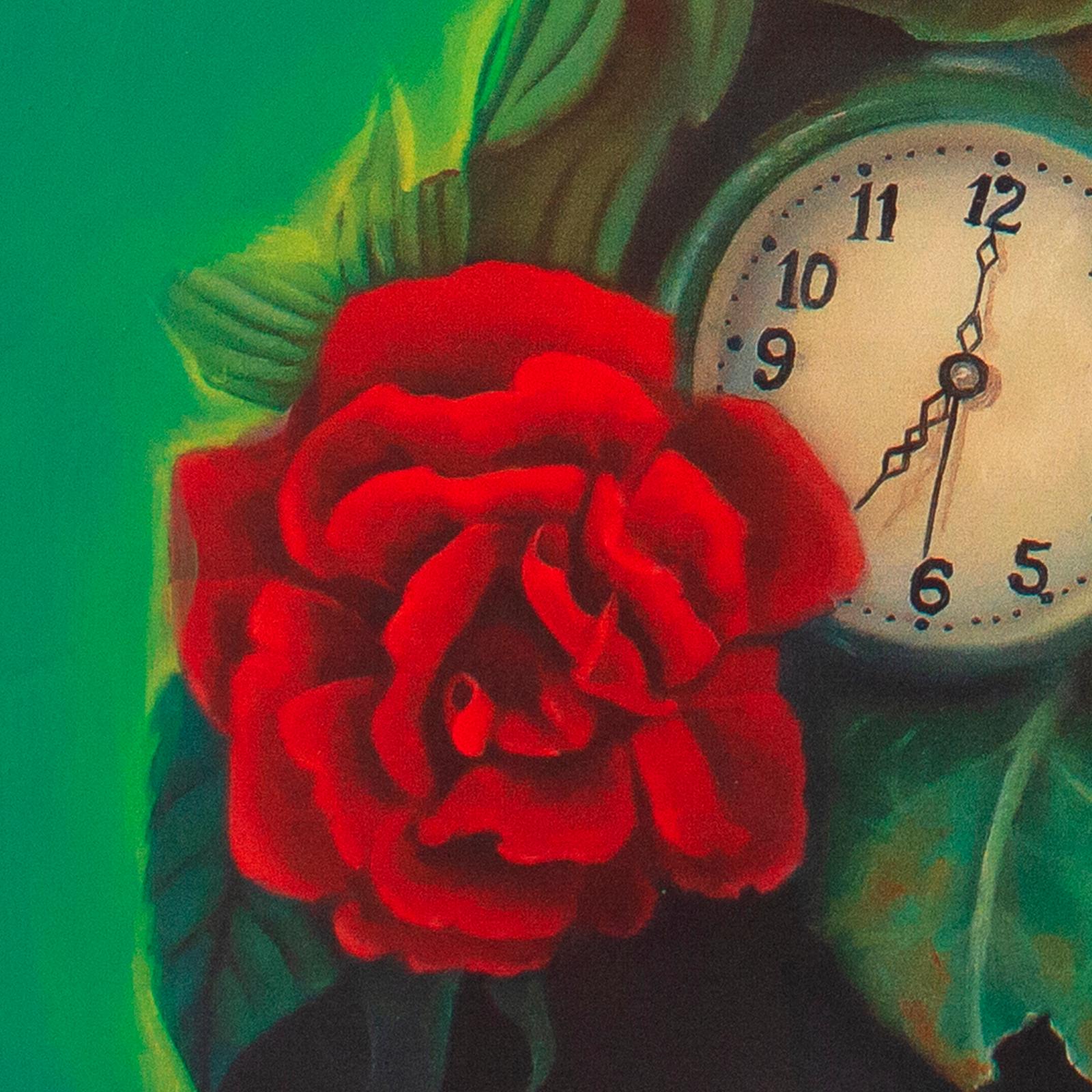Kitsch Floral Portrait Composition. Fetishes Series. Limited Edition 24/25 - Print by Natasha Lelenco