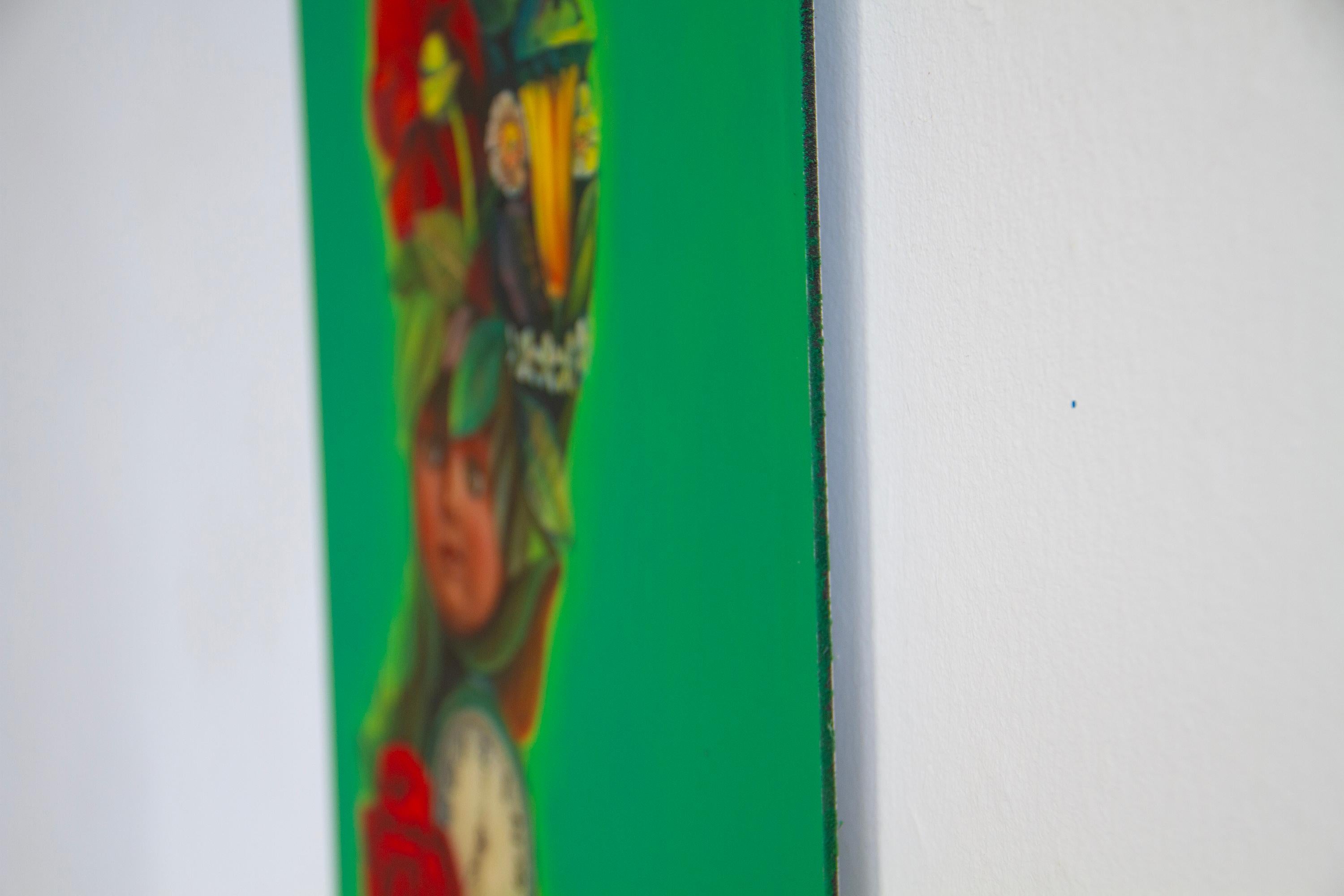 Kitsch Floral Portrait Composition. Fetishes Series. Limited Edition 24/25 For Sale 4