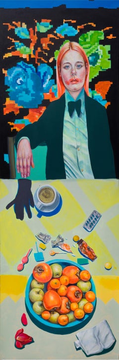 Retrato Contemporáneo Impreso sobre Dibond - "La Novia" de la Serie Las Cenas
