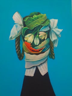 Surreal Floral Portrait. Leaves and Flowers - Limited Edition