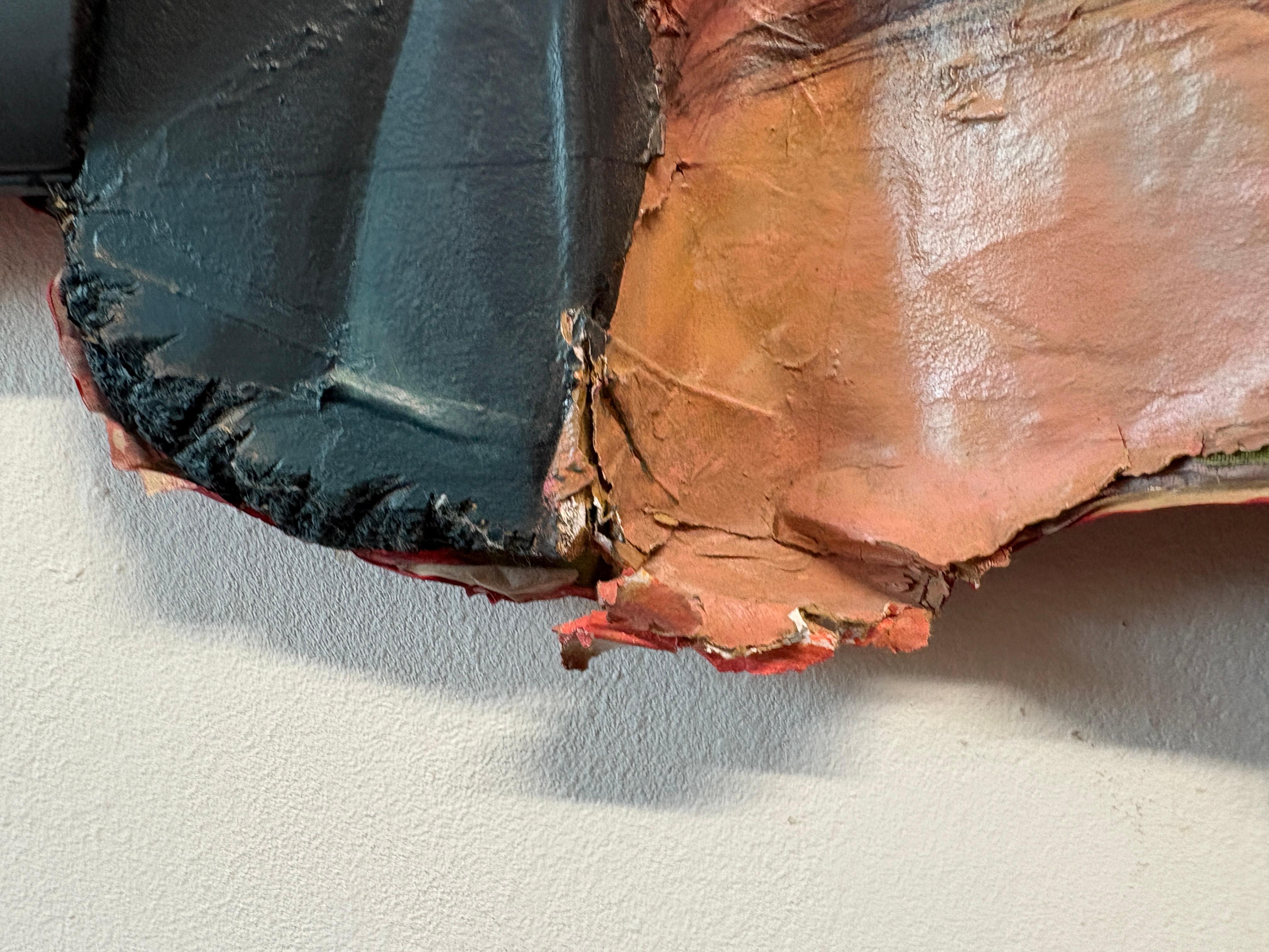 Fragmented Portrait With Red Surface Expansion Inspired by the Dream of Ariadne For Sale 1