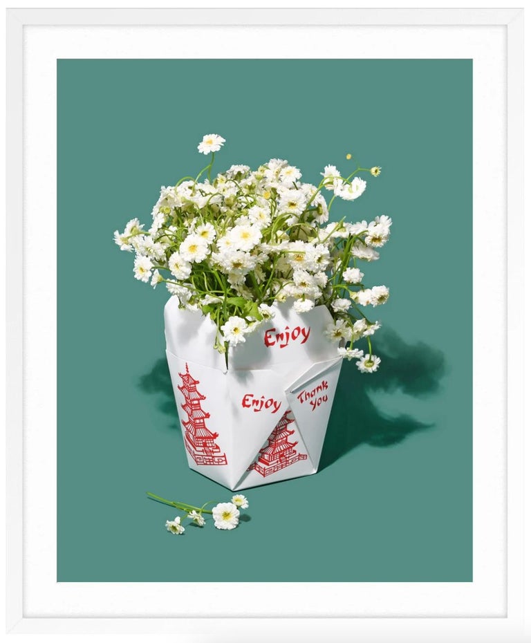 Takeout Florals - Blue Color Photograph by Natasha Martin