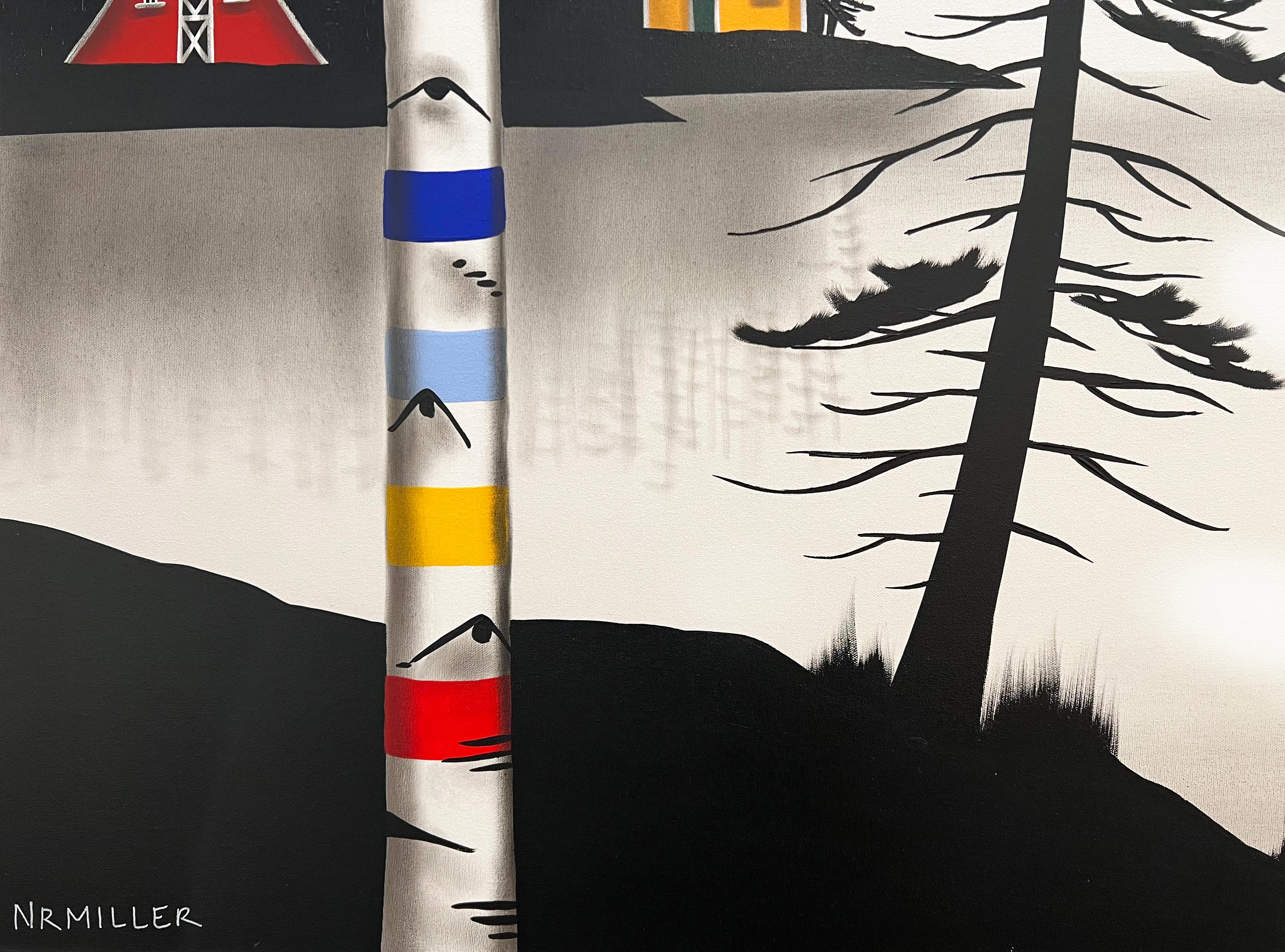 Mother Earth and Father Time - Painting by Natasha Miller