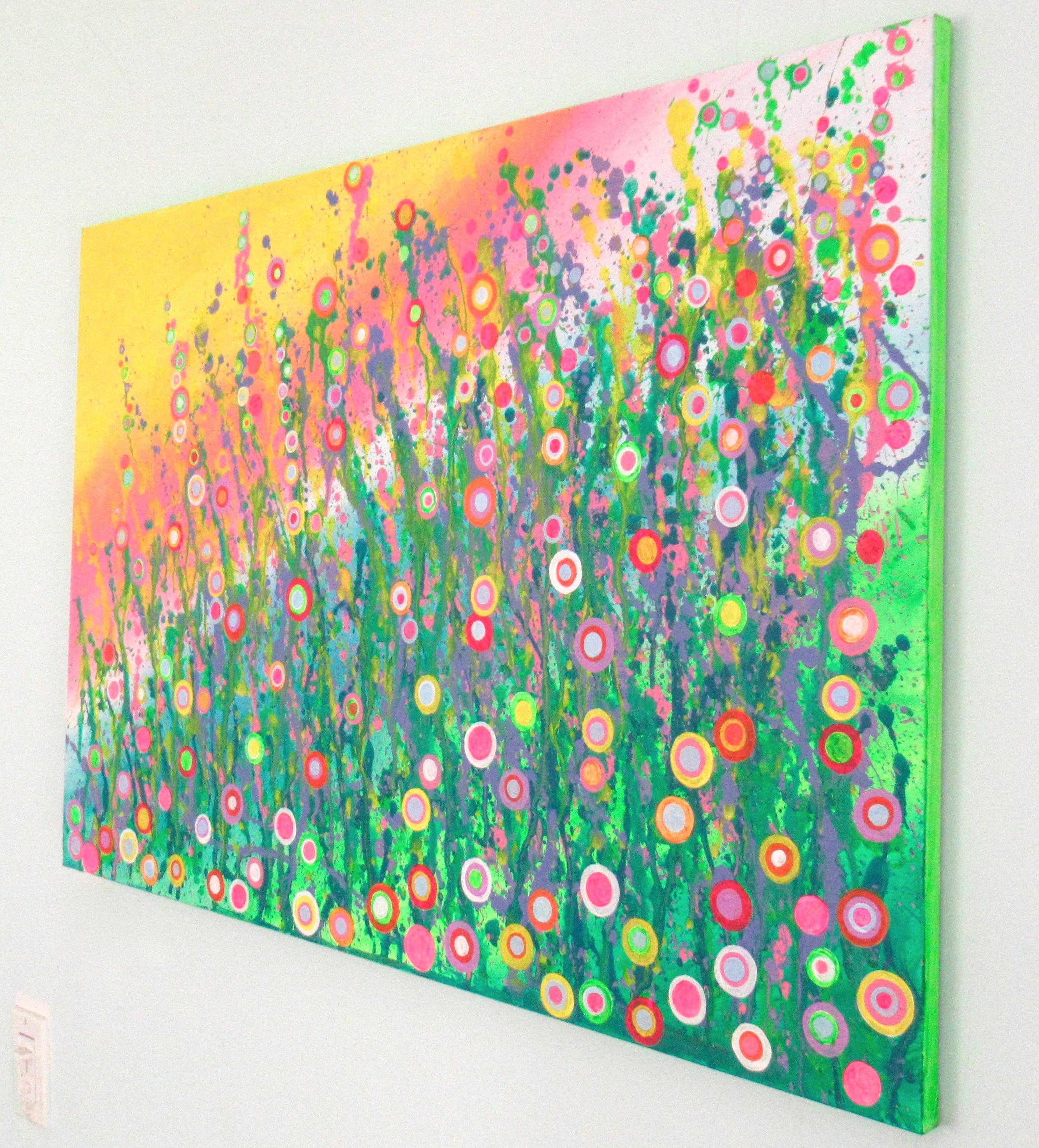 Peinture d'origine Blooms in Paradise - Painting de Natasha Tayles
