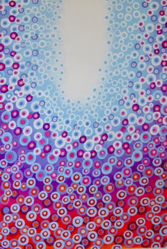 Blue, Purple and Orange, Abstract Painting