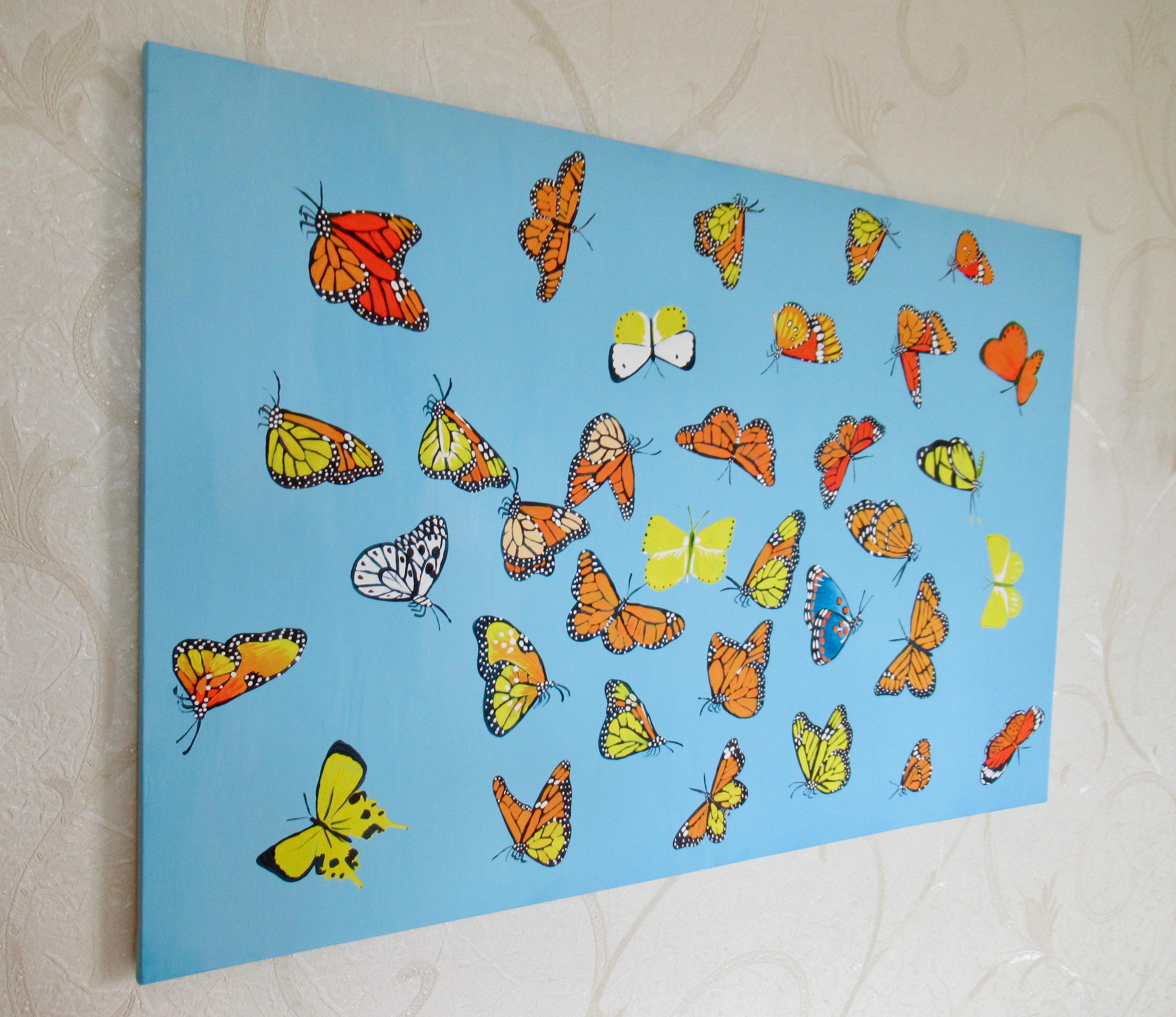 Farfalle, Pittura originale - Painting di Natasha Tayles