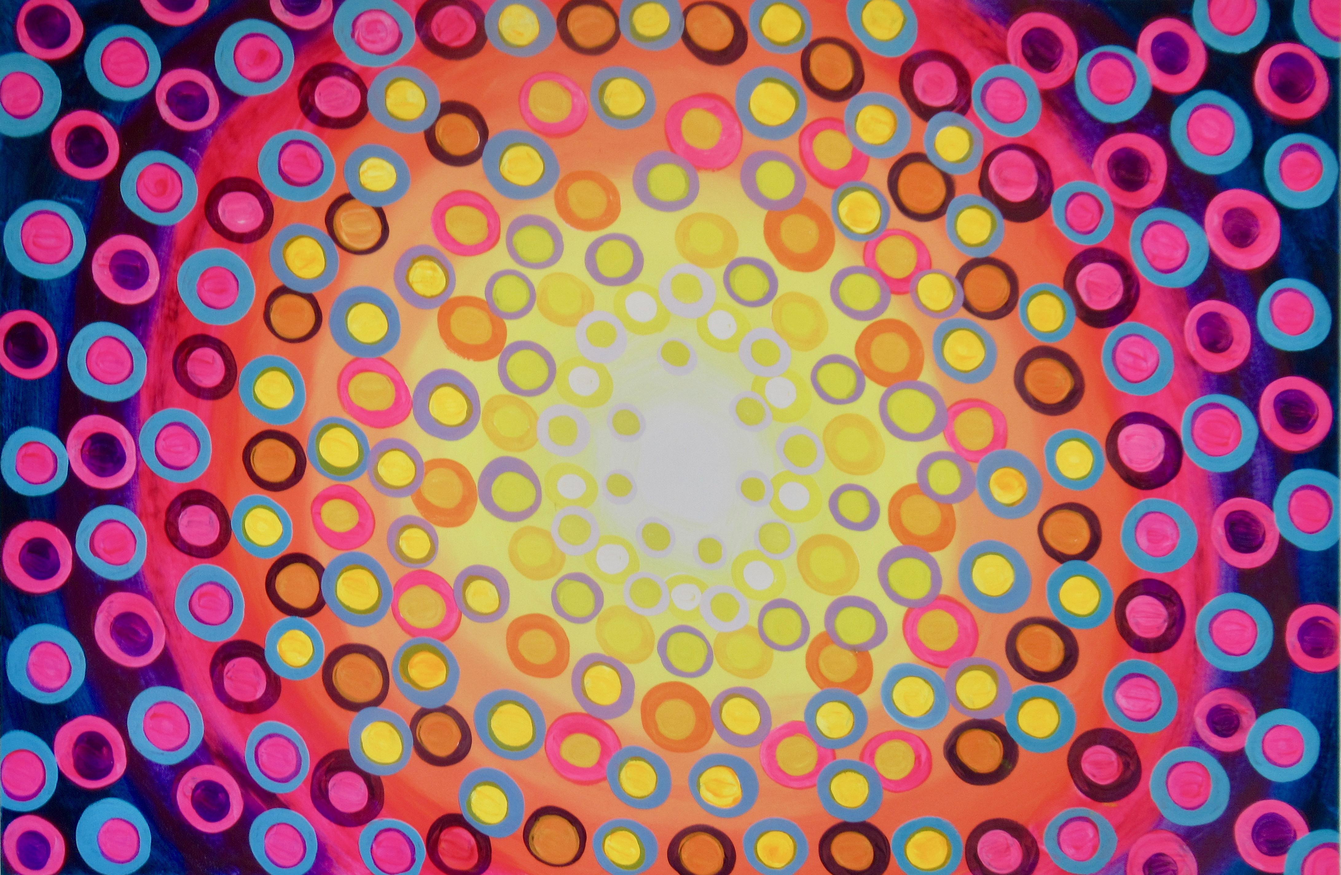 Abstract Painting Natasha Tayles - Kaleidoscope 3, peinture abstraite