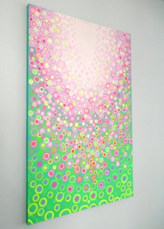 Lilac and Green, Abstract Painting