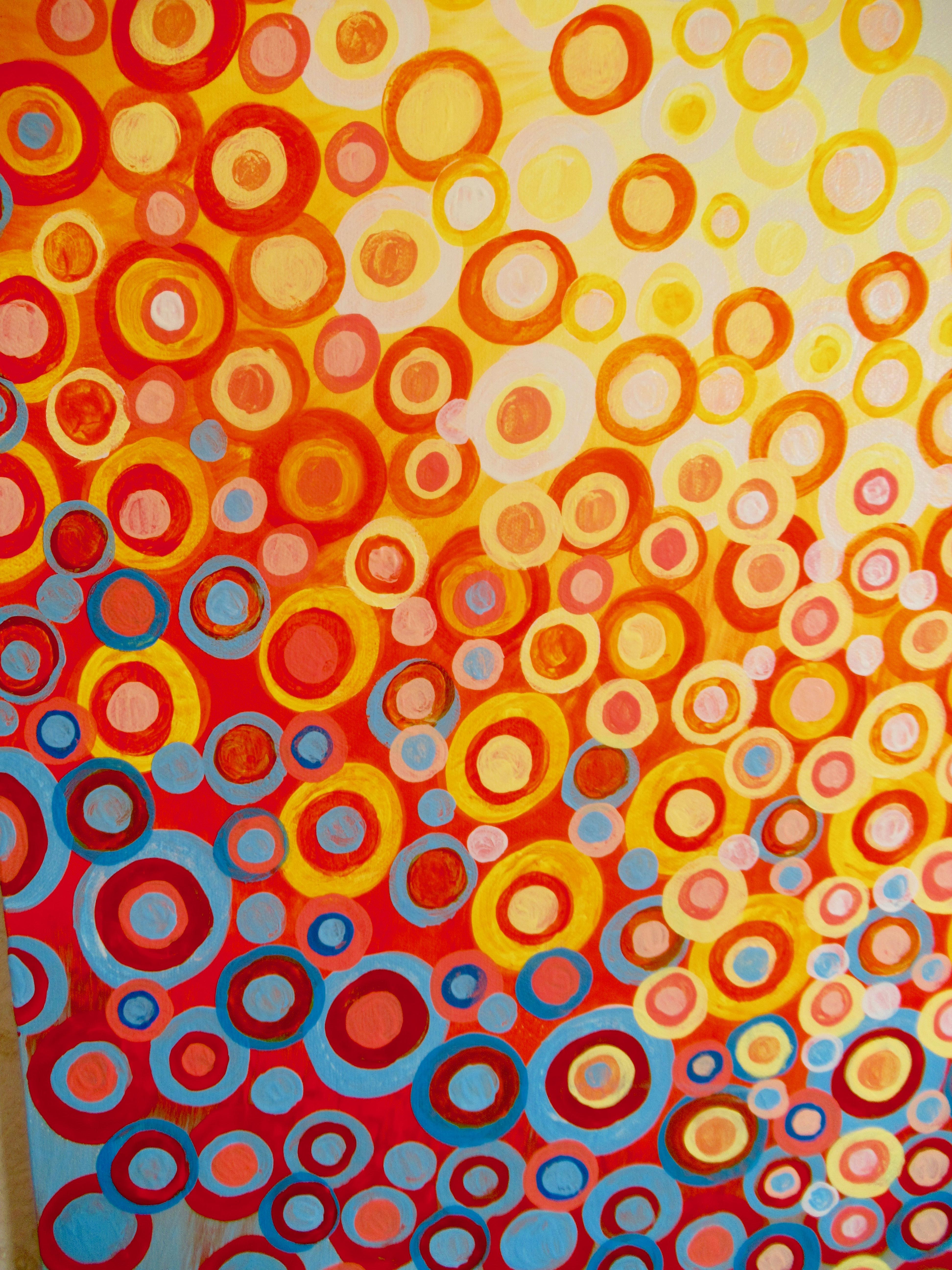 Orange and Blue 7, Abstract Painting For Sale 1