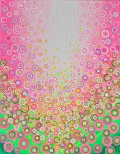 Pink and Green 3, Abstract Painting