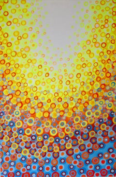 Yellow, Orange and Blue 2, Abstract Painting