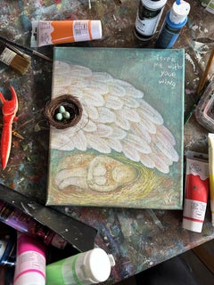 Cover me with your wing. Restorative. Symbolic. Spiritual. Christian.