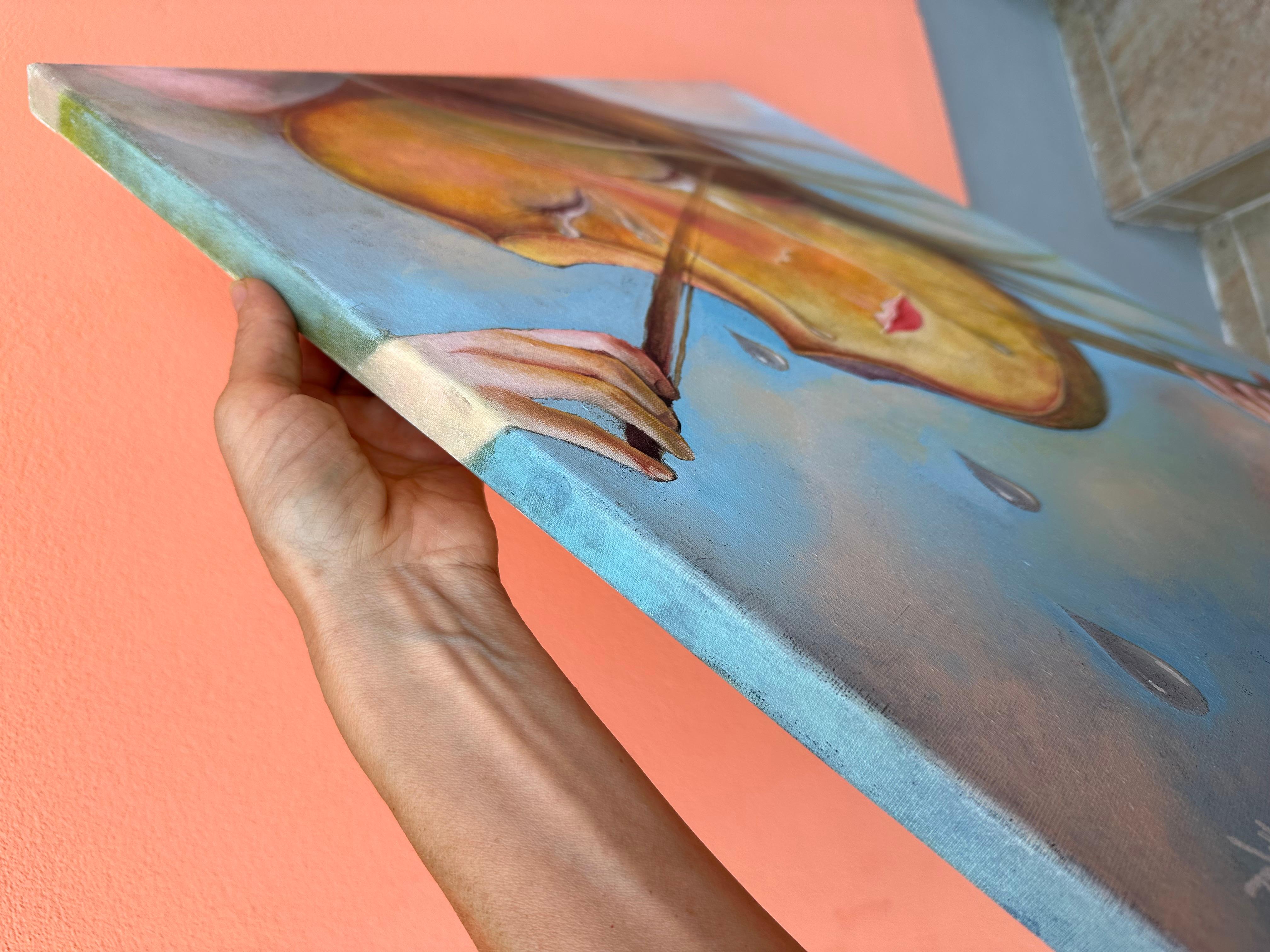Violino che piange - Painting Surrealismo di Natasha Villone