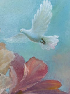 “To fall into roses” botanical, flowers, interior painting