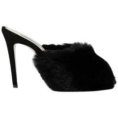 Natasha Zinko 125MM Rabbit-Fur Mules