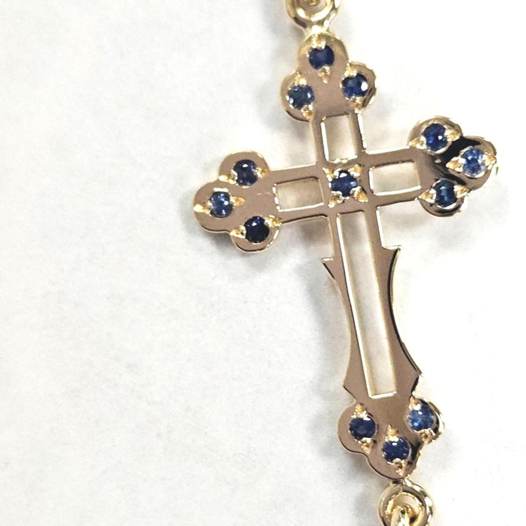 Natasha Zinko - Bracelet à maillons croisés en or jaune 18K sertis de pierres précieuses en vente 3