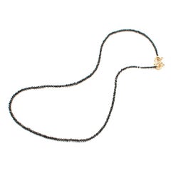 Natasha Zinko Black Diamond Beaded Necklace