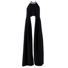 Natasha Zinko faux-pearl embellished extended panel top US 4