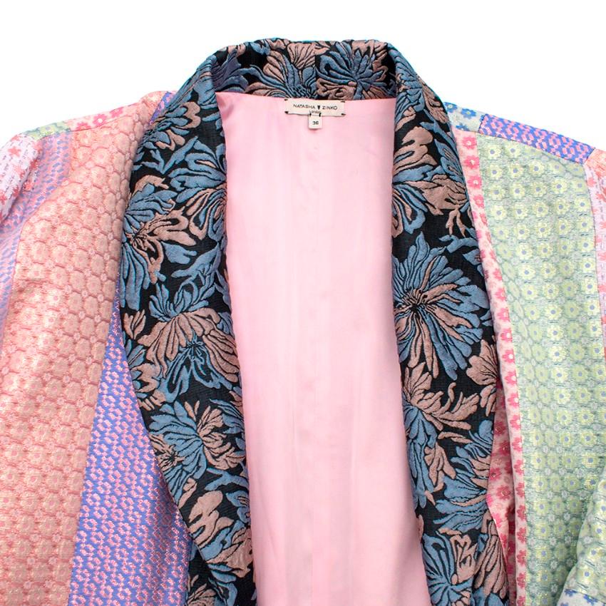 Natasha Zinko Patterned Patchwork Kimono - Size US 4 In New Condition In London, GB