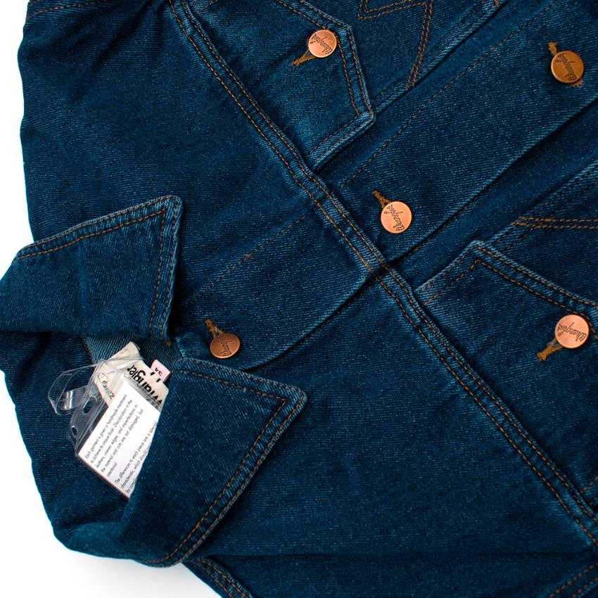 Blue Natasha Zinko X Wrangler Layered Denim Jacket - Size US 2 For Sale