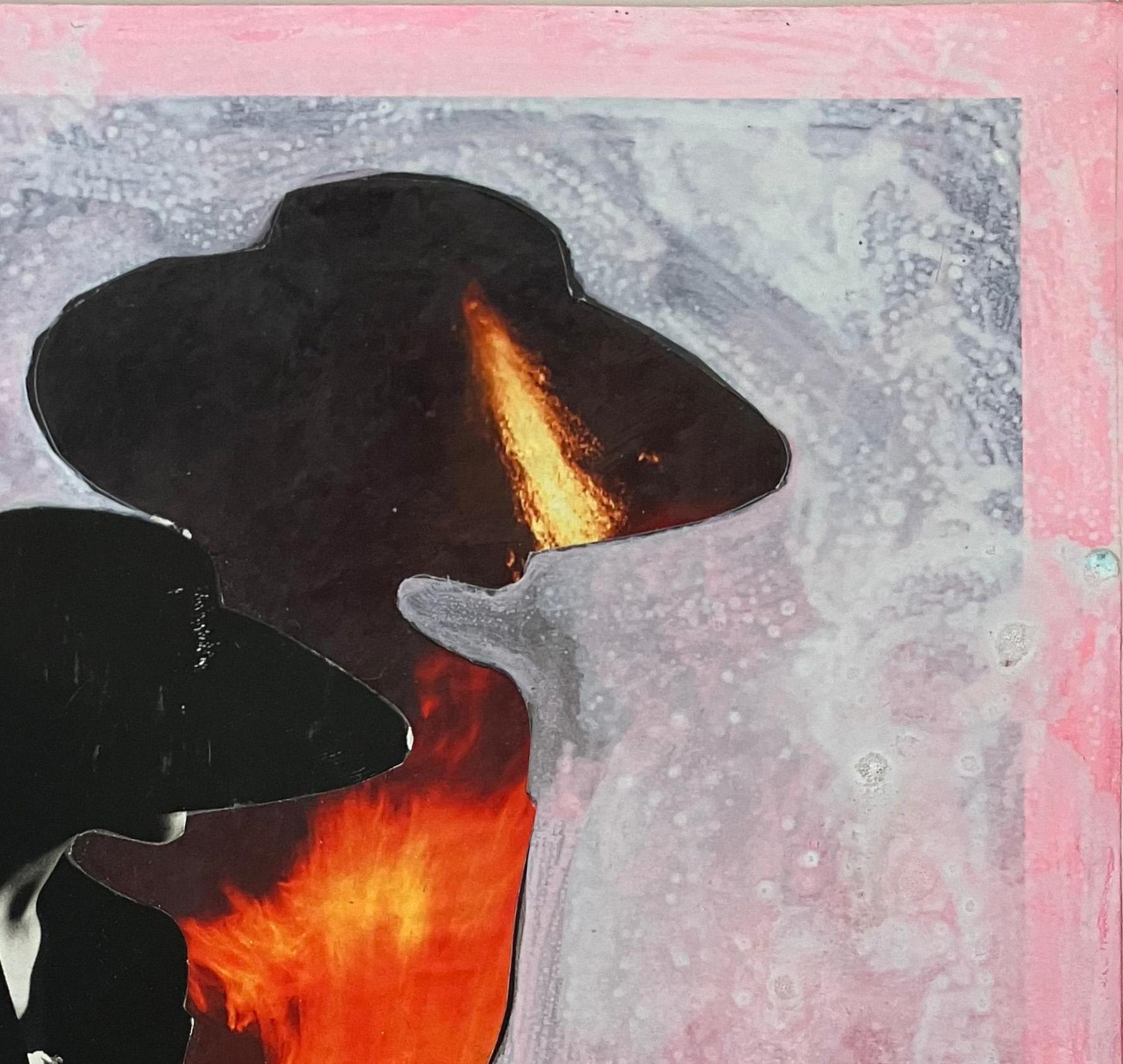 Burning Woman, #2250. Homage to Horst P Horst. Mixed media Collage on Paper. For Sale 1