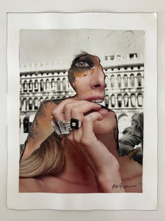 Anillos Cocteau, nº 2271. Homenaje a Horst P. Horst, Collage mixto sobre papel.