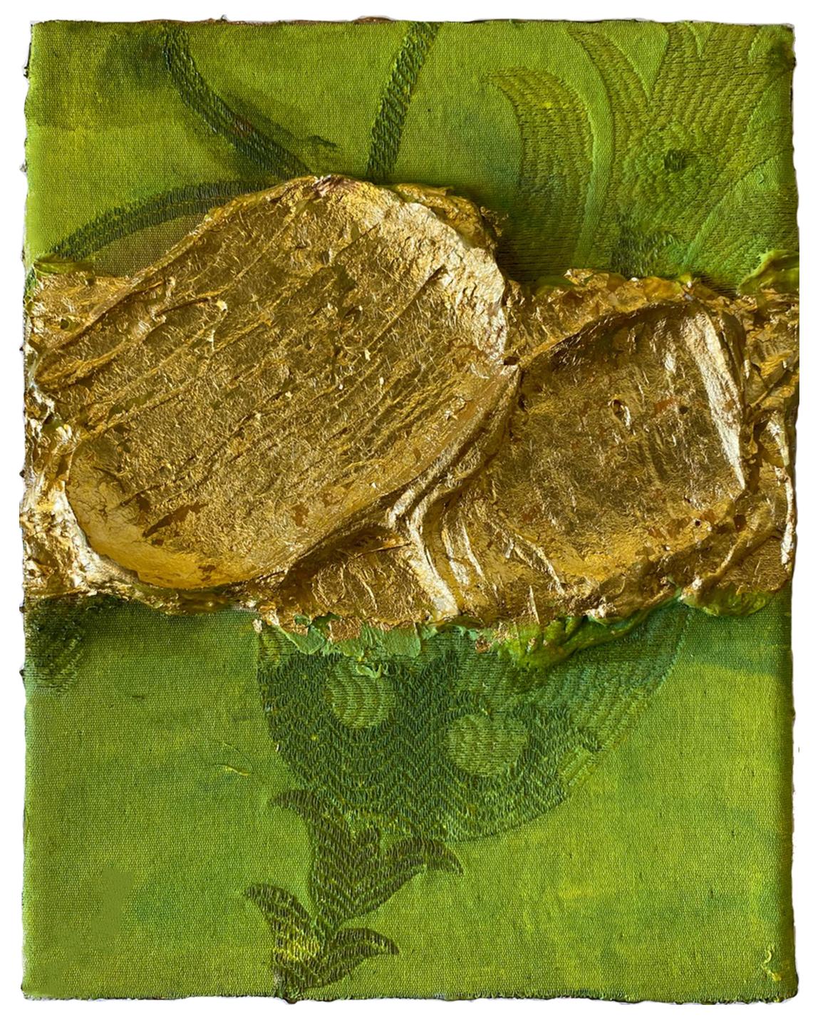 Color Boundaries #22, De la serie Color Boundaries  Aceite, tela, oro de 24 quilates