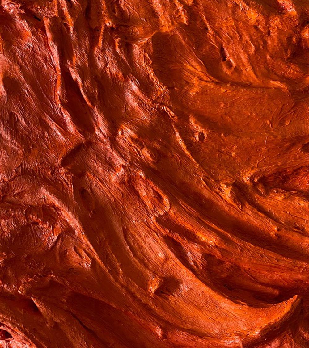 Color Boundaries #26,  Abstract painting on canvas, mounted on a stretcher. - Red Abstract Painting by Natasha Zupan