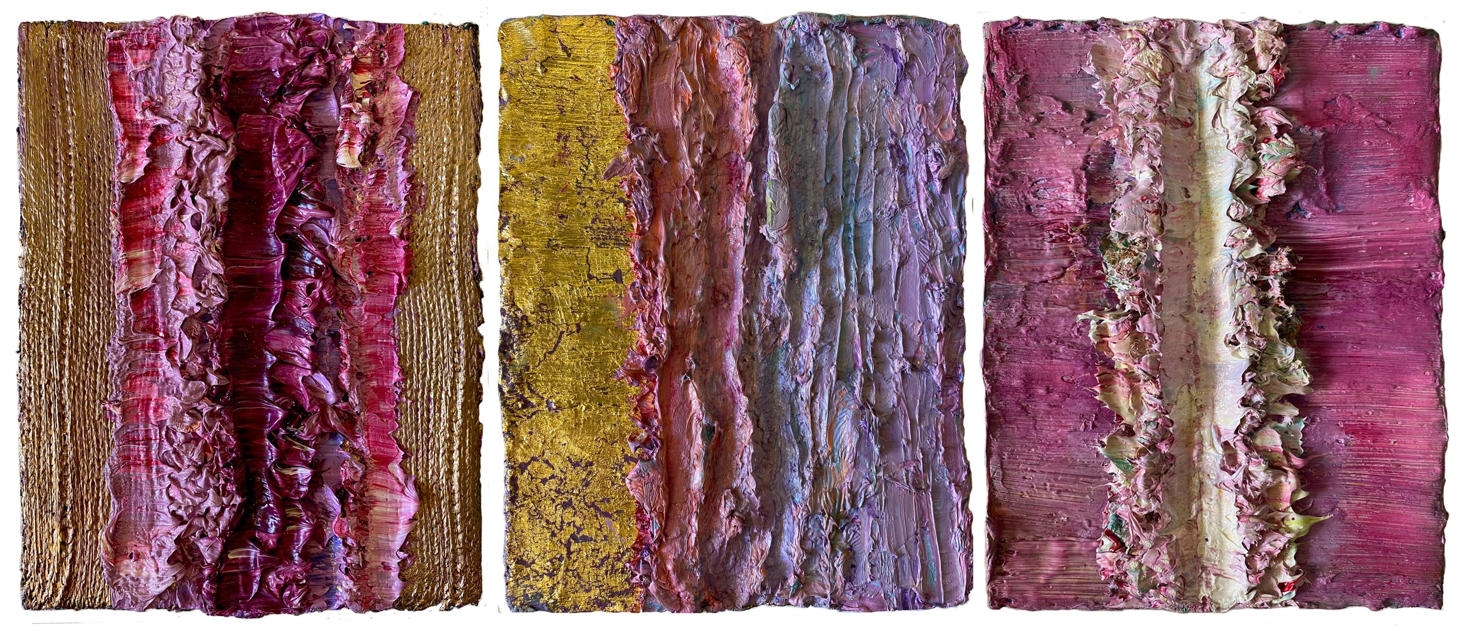 Color Boundaries #34, #35 and #38, Paintings (Triptych)