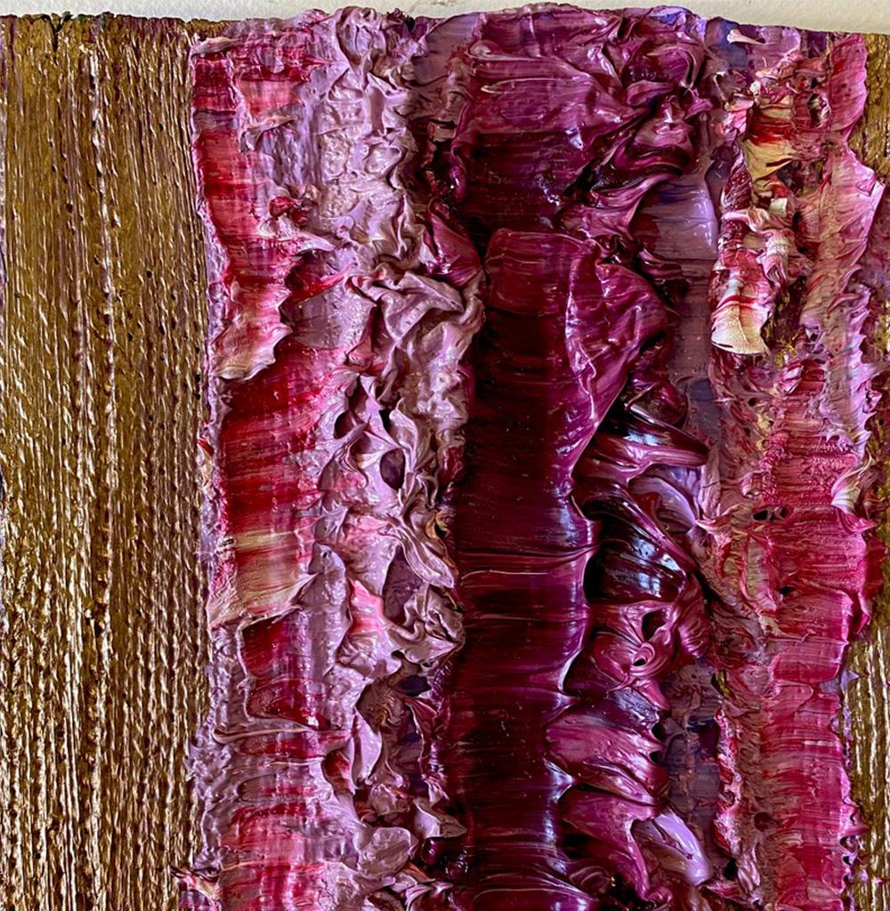 Color Boundaries #38. Abstraktes Gemälde auf Leinwand, montiert auf einer Strebe. im Angebot 2
