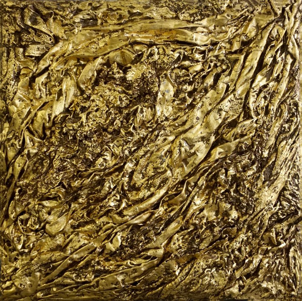 Color Boundaries #60, PFDe la serie Color Boundaries Óleo, tela, Oro sobre madera