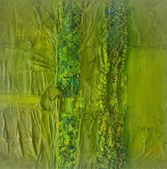 Color Boundaries n° 62, de la série Color Boundaries Huile, tissu sur bois 