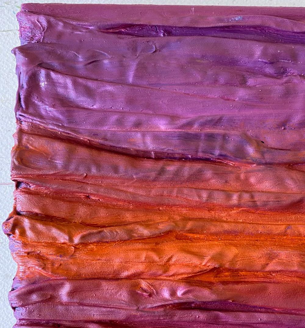 Color Boundaries #67. Abstract painting on canvas, mounted on a stretcher. For Sale 2
