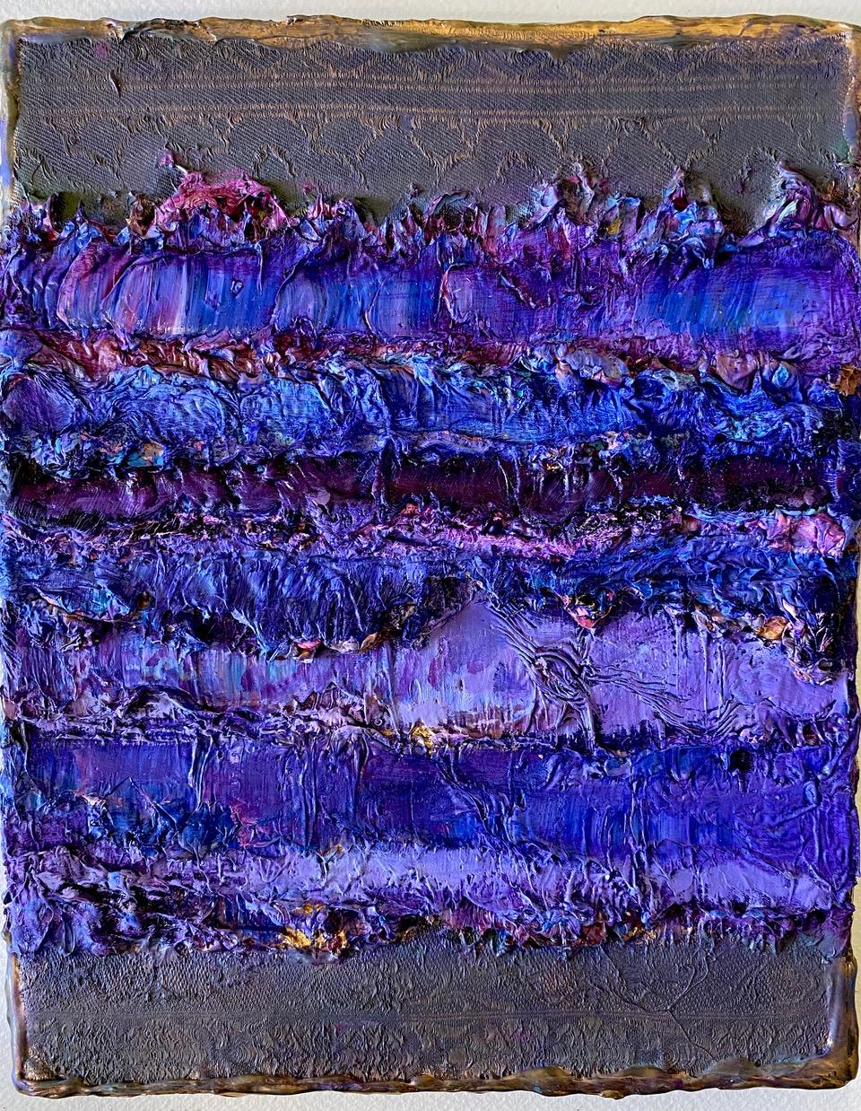 Color Derivatives 155, 149 and 129. Abstract painting on canvas, mounted. - Contemporary Painting by Natasha Zupan