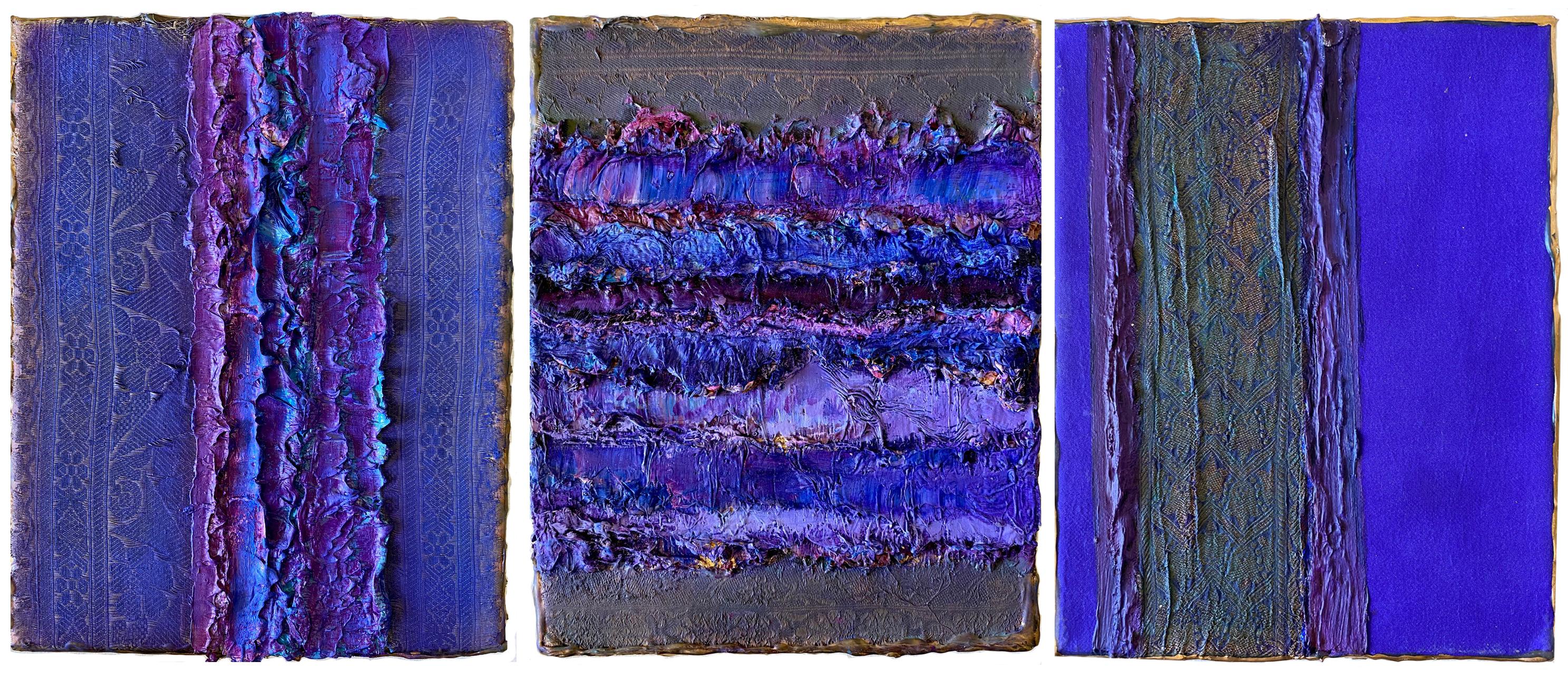 Natasha Zupan Abstract Painting - Color Derivatives 155, 149 and 129. Abstract painting on canvas, mounted.