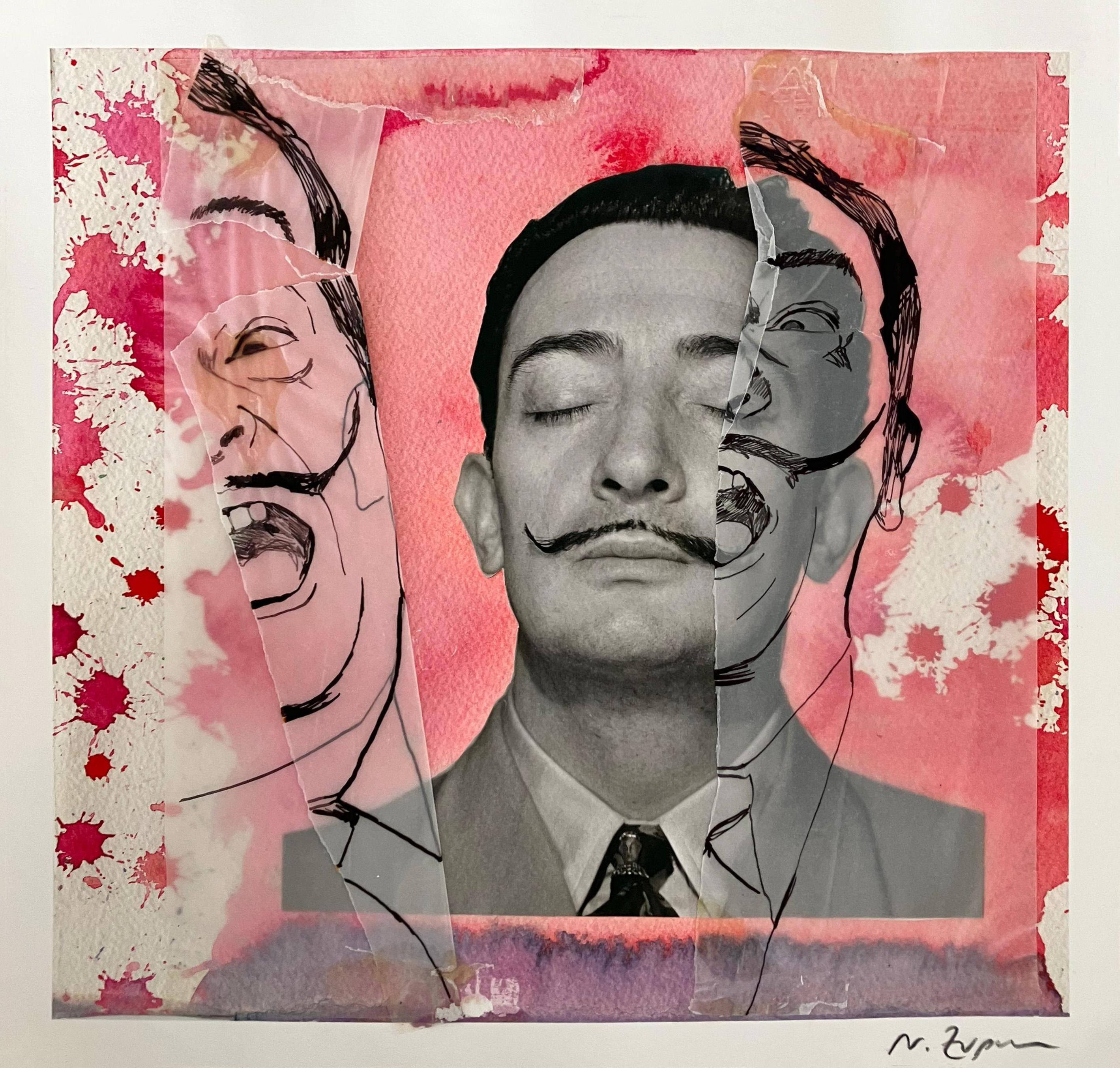 Dreaming Dali, #2270, Homage to Horst P Horst. Mixed media Collage on Paper - Mixed Media Art by Natasha Zupan