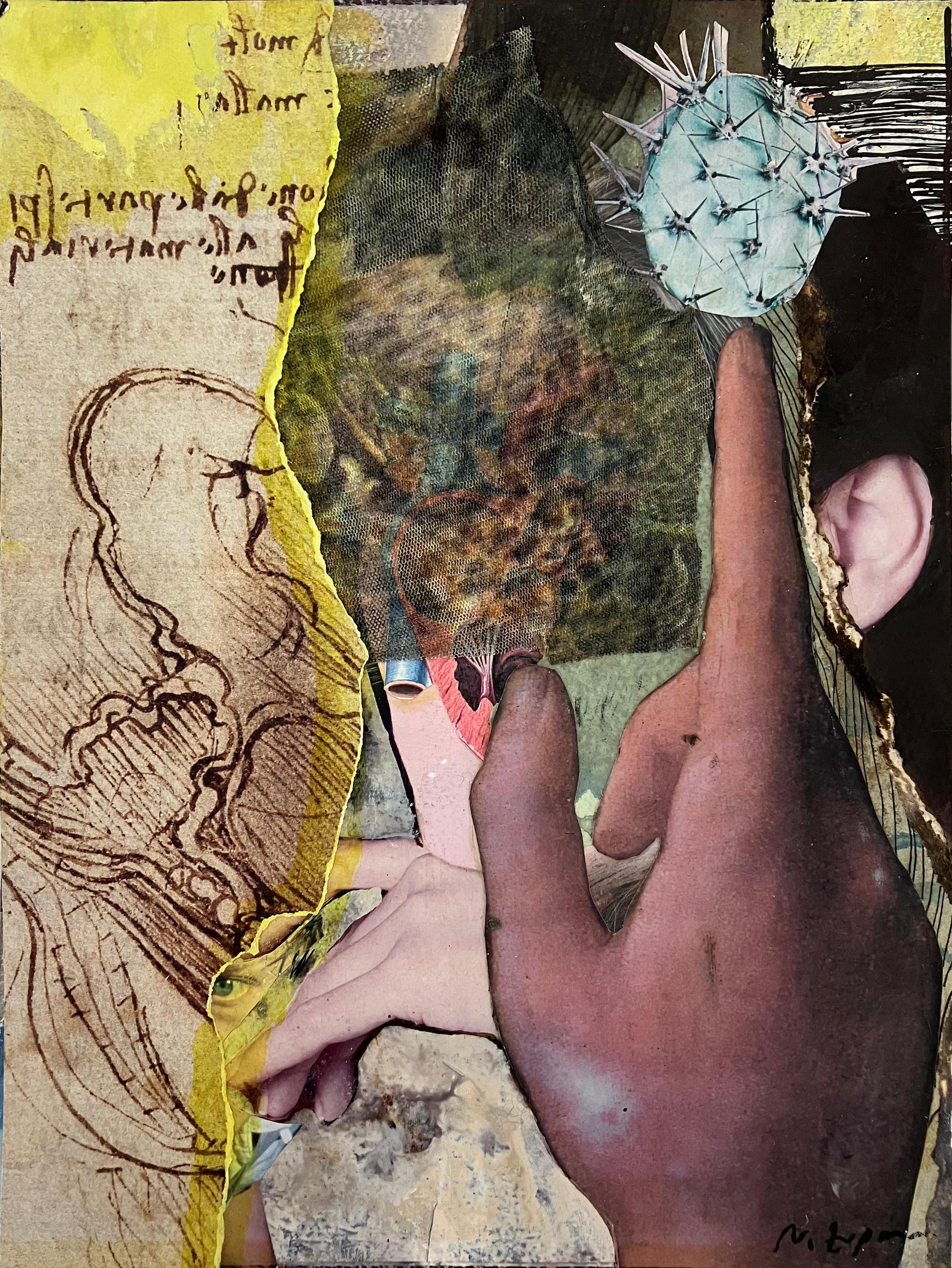 Éternelle récurrence #13. Collage technique mixte sur papier