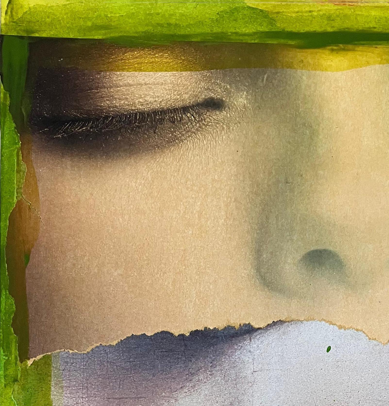 Eternal Recurrence #16 Collage a tecnica mista su carta. - Mixed Media Art Moderno di Natasha Zupan