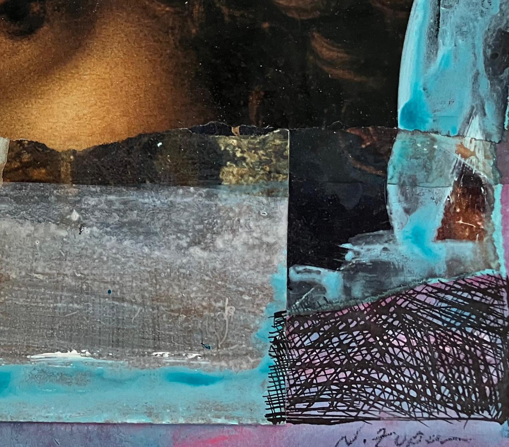 L'éternelle récurrence #21. Collage mixte sur papier en vente 1