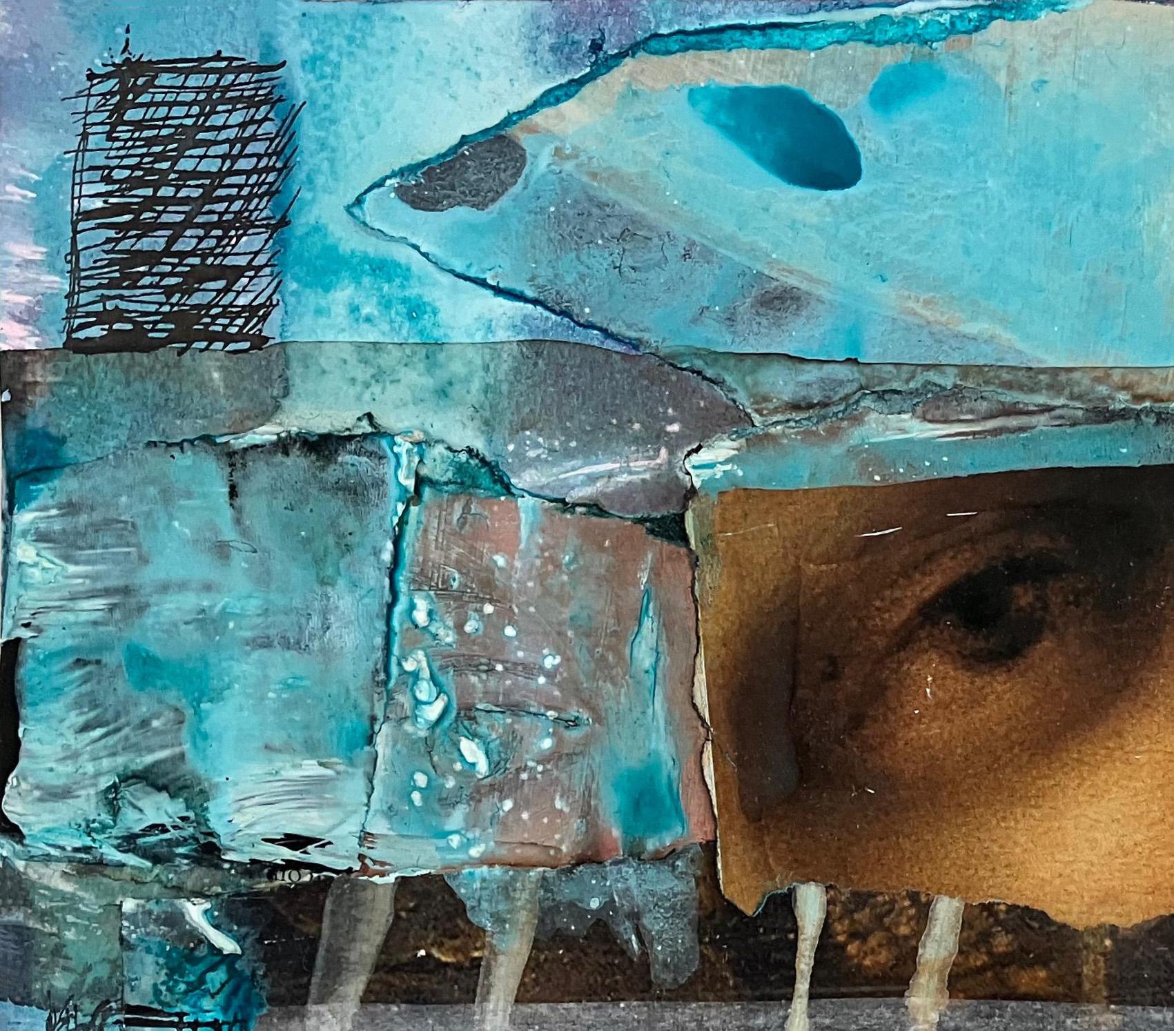 L'éternelle récurrence #21. Collage mixte sur papier en vente 2