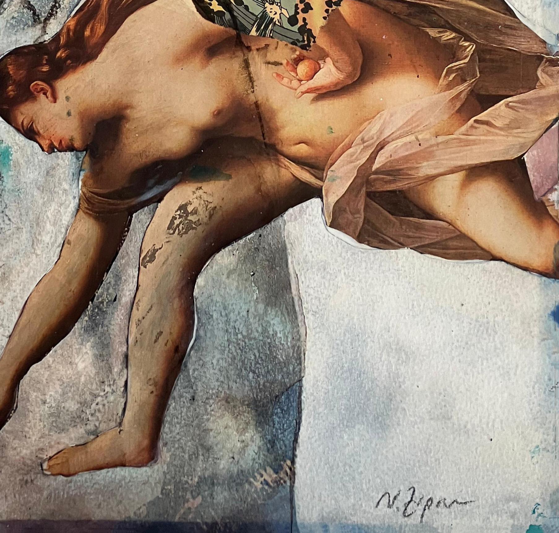 L'éternelle récurrence #44. Technique mixte Collage sur papier - Moderne Mixed Media Art par Natasha Zupan