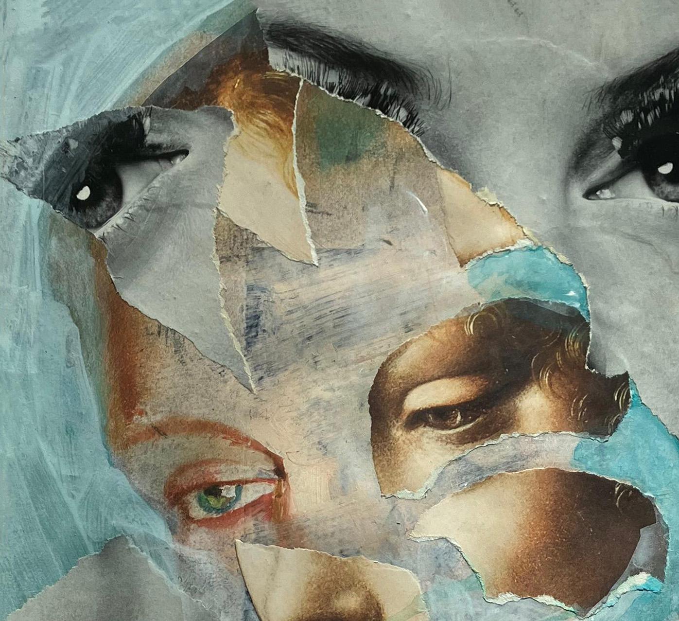 L'éternelle récurrence #48. Technique mixte Collage sur papier - Pop Art Mixed Media Art par Natasha Zupan
