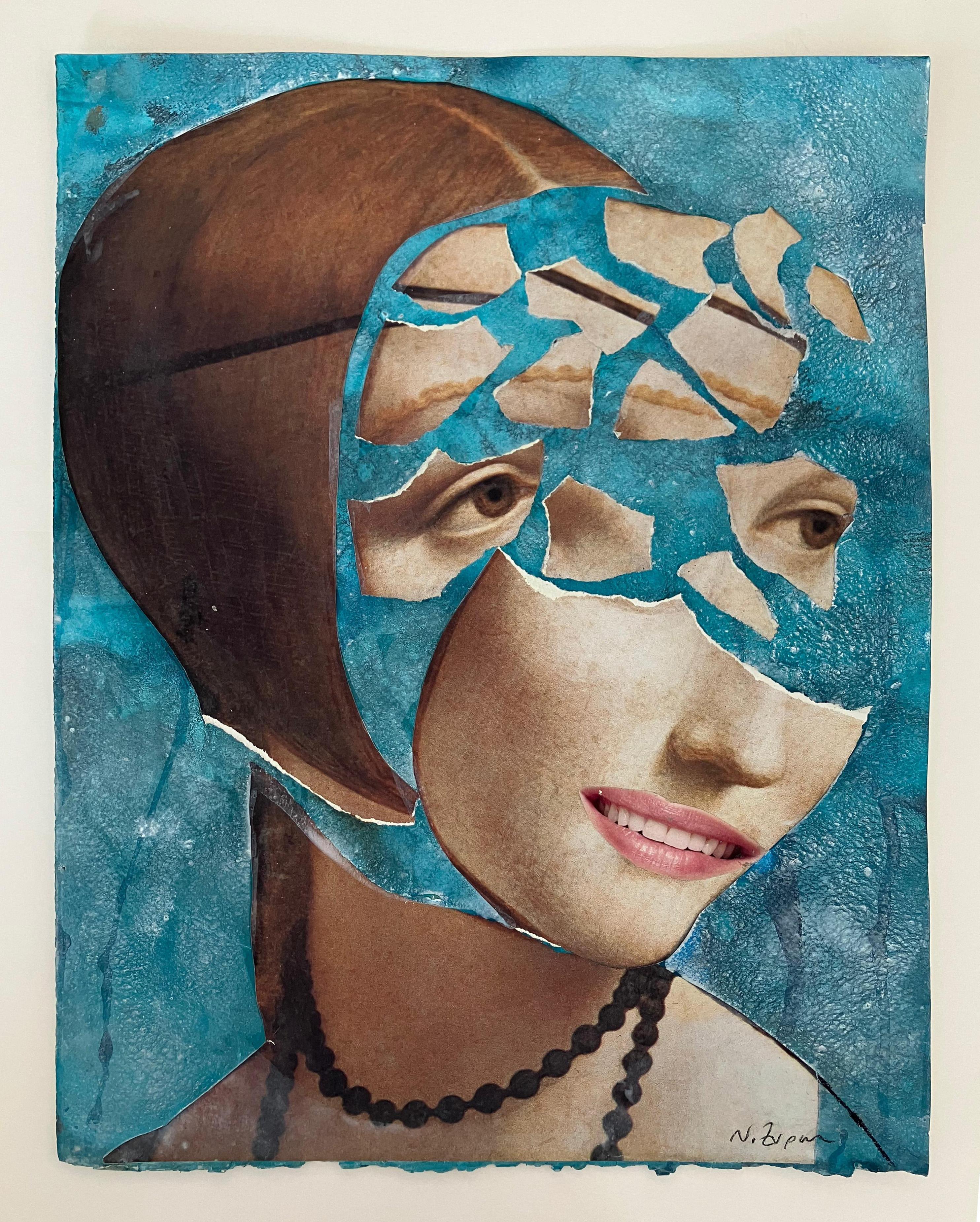 L'éternelle récurrence #54. Technique mixte Collage sur papier en vente 1