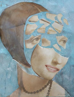 Eternal Recurrence #54, encadré. Média mixte  Le collage sur papier
