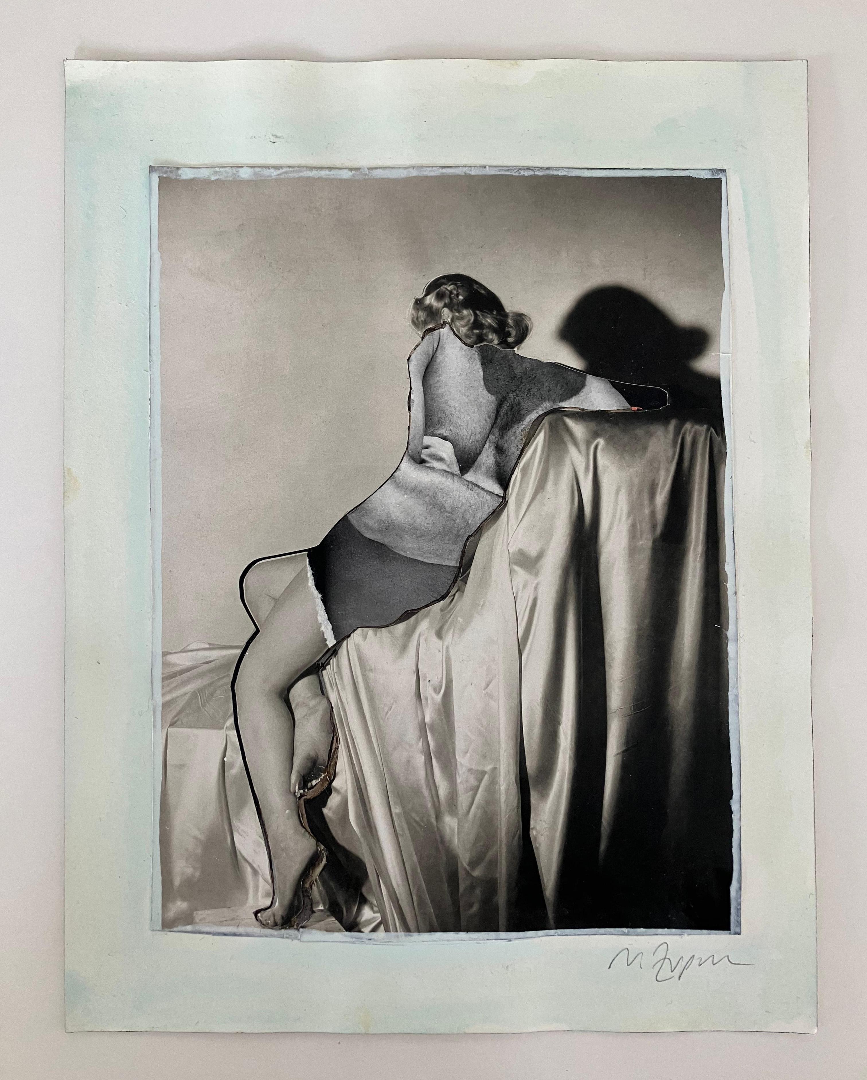 Hermafrodite, #2261, Hommage an Hort P. Horst, Mischtechnik Collage auf Papier im Angebot 4