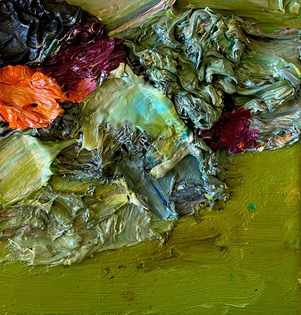 Light Refraction #60,  Abstract painting on canvas mounted in a stretcher - Contemporary Painting by Natasha Zupan