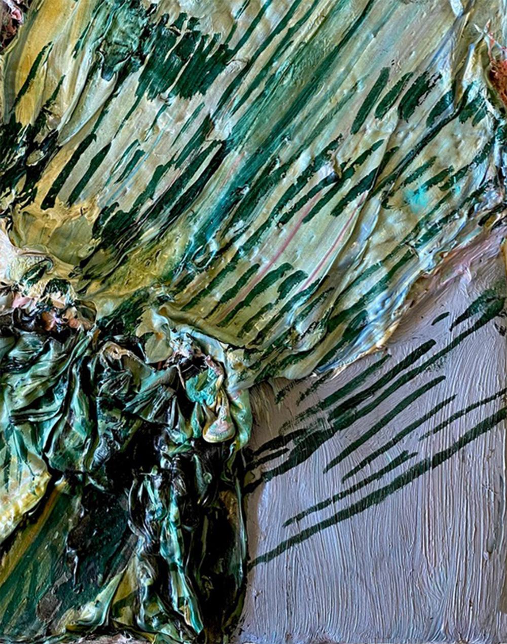 Light Refraction #7,  Abstract painting on canvas, mounted on a stretcher. - Contemporary Painting by Natasha Zupan