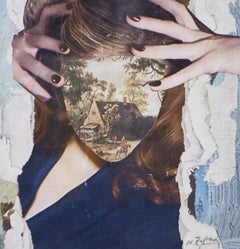 Lover Man Oh Where Can You Be?. Gerahmte Mischtechnik Collage auf Papier
