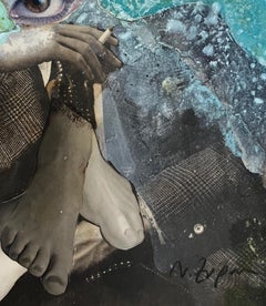 Noel Coward's Eye #2257.  Homage to Hort P Horst. Mixed media Collage on Paper.